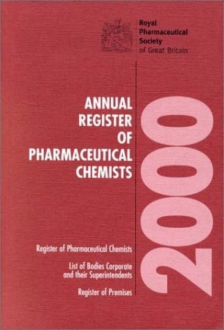 Annual Register of Pharmaceutical Chemists 2000