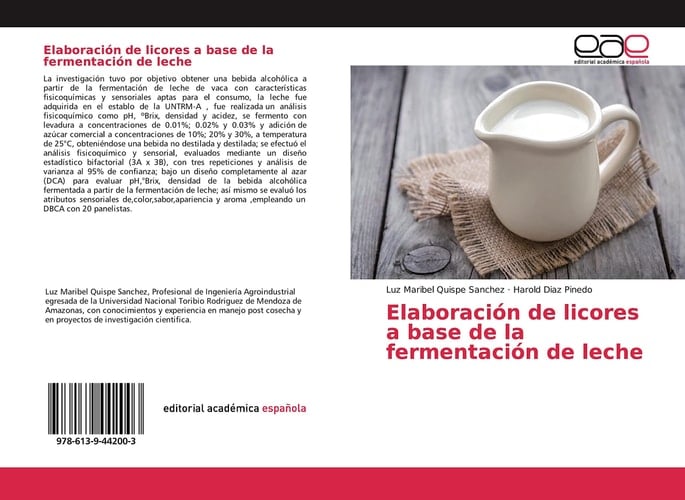 Elaboración de licores a base de la fermentación de leche (Spanish Edition)