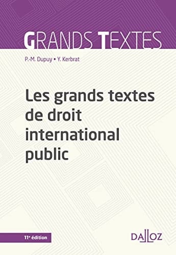 Les grands textes de droit international public