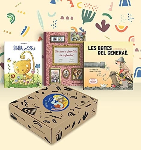 Contes infantils en català 5 anys : Lot de 3 llibres en lletra de PAL per a regalar a nens de 5 anys