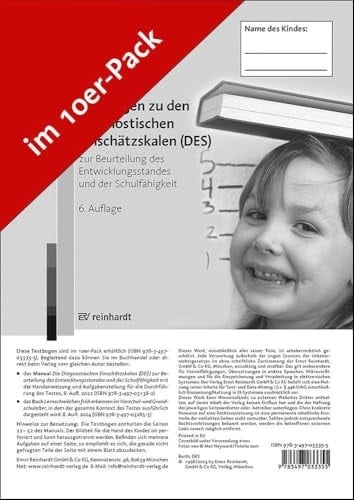 Testbogen Zu Den Diagnostischen Einsch?tzskalen (des) Zur Beurteilung Des Entwicklungsstandes Und Der Schulf?higkeit
