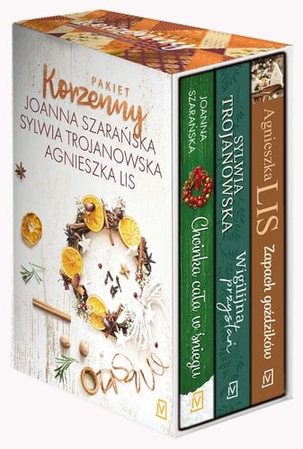 Pakiet korzenny: Choinka cala w sniegu / Wigilijna przystan / Zapach gozdzików