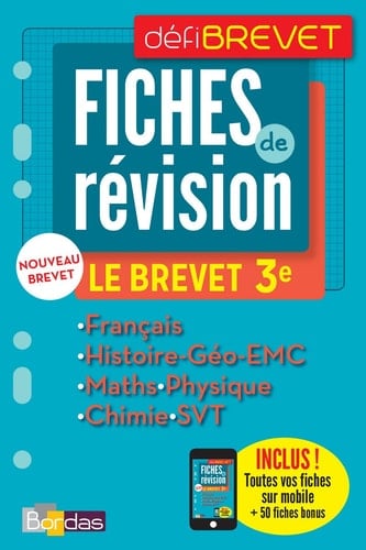 Fiches de révisions le Brevet 3e
