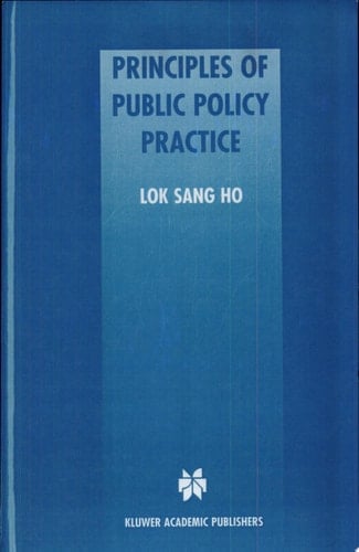 Principles of Public Policy Practice