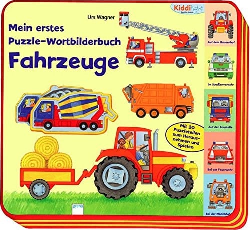 Mein erstes Puzzle-Wortbilderbuch - Fahrzeuge mit 20 Puzzleteilen zum Herausnehmen und Spielen
