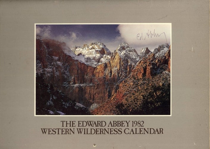 The Edward Abbey 1982 Western Wilderness Calendar