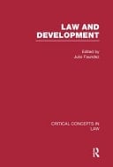 Law and Development Critical Concepts in Law