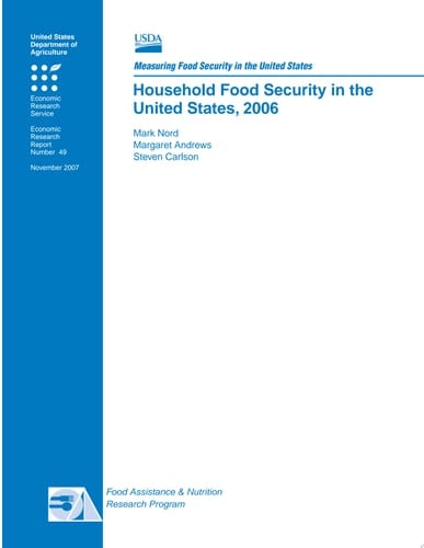 Household Food Security in the U. S. (2006)