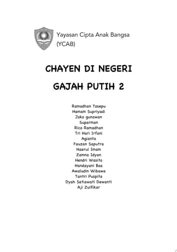 CHAYEN DI NEGERI GAJAH PUTIH 2