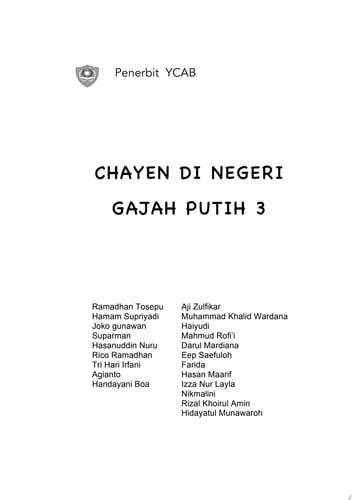 CHAYEN DI NEGERI GAJAH PUTIH 3