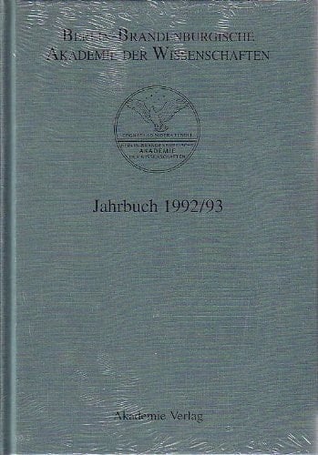 Jahrbuch 1992 / 93