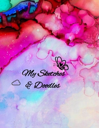 My Sketches & Doodles: Note Book for Drawing, Writing, Doodling, and Painting, Colorful Abstract Design, 120 Pages, 8.5x11, Paperback