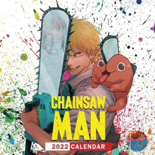 Chainsaw Man Calendar 2022: Anime-Manga OFFICIAL calendar 2022 Mini Planner - Movie Poster - 12 months 2022/Bonus 4 months 2023 Kalendar Calendario Calendrier