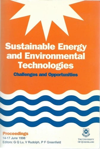 Sustainable Energy and Environmental Technologies Challenges and Opportunities
