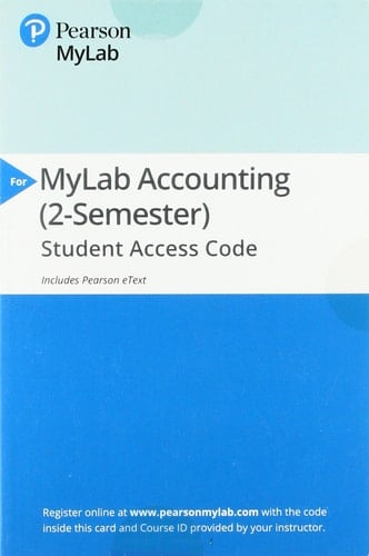 Intermediate Accounting Myaccountinglab With Pearson Etext Access Card