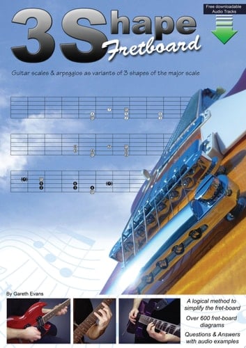 3 Shape Fretboard Guitar Scales and Arpeggios as Variants of 3 Shapes of the Major Scale