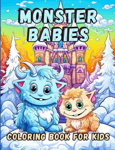 Monster Babies Coloring Book for Kids: Fun and Educational Creature Designs: Enhancing Creativity and Motor Skills in Young Minds with Adorable Monster Babies to Color