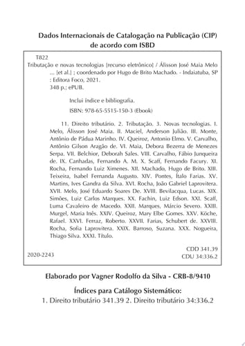 Tributação e novas tecnologias software • criptomoedas • disponibilização de conteúdos • inteligência artificial