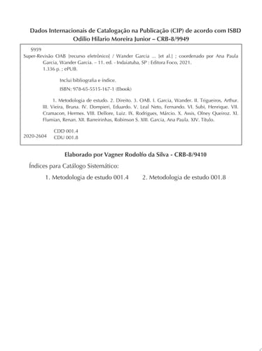 Super-revisão OAB Doutrina completa