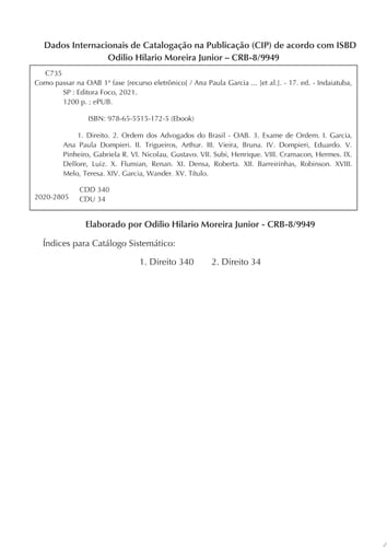 Como passar OAB 1a fase 5.000 questões comentadas