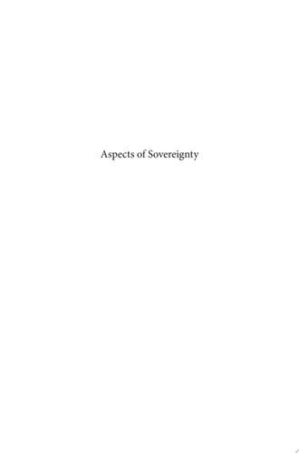 Aspects of Sovereignty Sino-Swedish Reflections