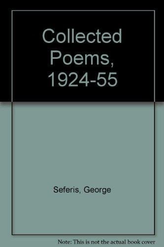 George Seferis Collected Poems 1924-1955