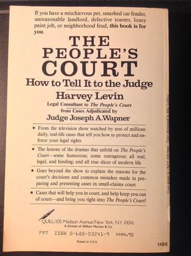 The People's Court: How to Tell It to the Judge