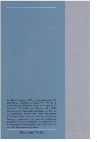 Sowjetische Militäradministration in Deutschland (SMAD) 1945-1949 Struktur und Funktion