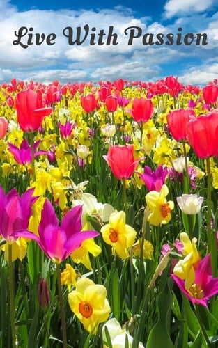 Live with Passion 5x8 120 Wide Ruled Lined Notebook