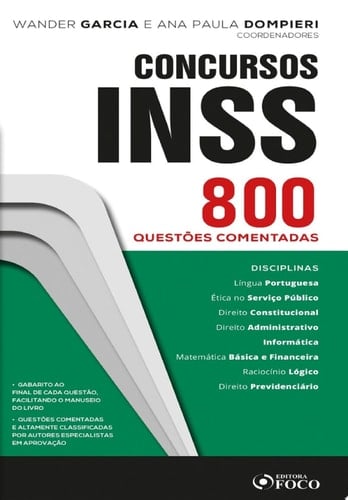 Como Passar em Concursos do INSS 800 Questões Comentadas