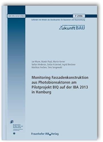 Monitoring Fassadenkonstruktion aus Photobioreaktoren am Pilotprojekt BIQ auf der IBA 2013 in Hamburg
