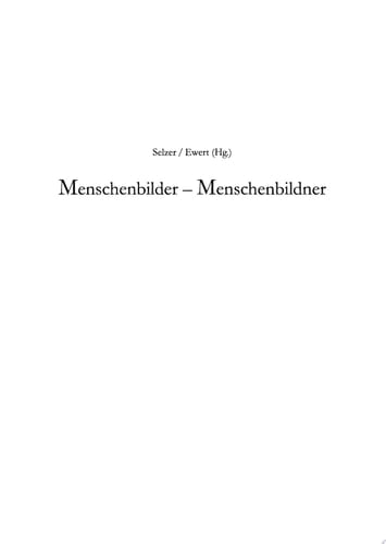 Menschenbilder - Menschenbildner