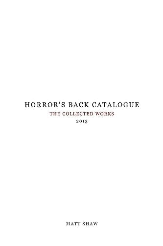 Horror's Back Catalogue 2013