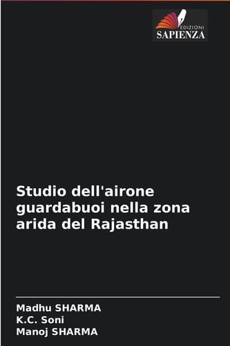 Studio dell'airone guardabuoi nella zona arida del Rajasthan (Italian Edition)