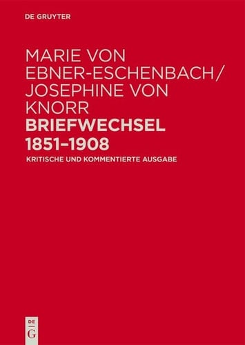 Briefwechsel 1851-1908: Kommentar