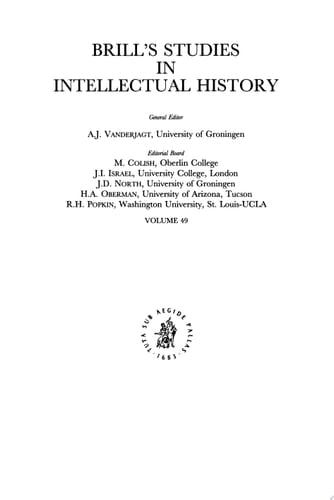 Species intelligibilis: From Perception to Knowledge 2. Renaissance Controversies, Later Scholasticism, and the Elimination of the Intelligible Species in Modern Philosophy