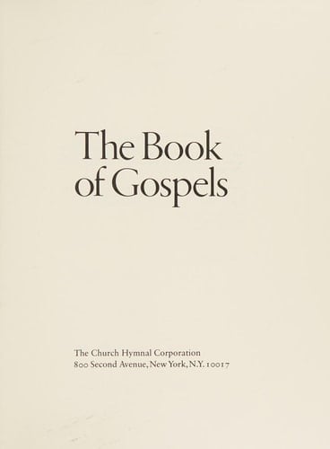 Book of Gospels