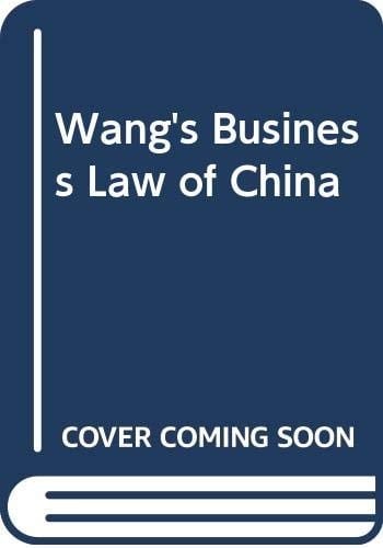 Wang's Business Law of China