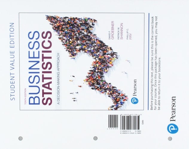 Business Statistics, Loose-Leaf Edition Plus MyLab Statistics with Pearson eText -- 24 Month Access Card Package