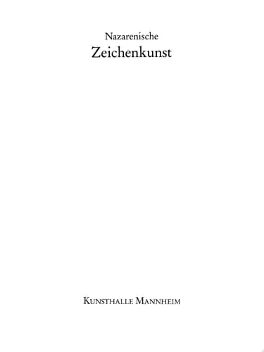 Nazarenische Zeichenkunst