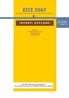 ECCE 2007 European Conference on Cognitive Ergonomics 2007 : 28-31 August 2007, London UK