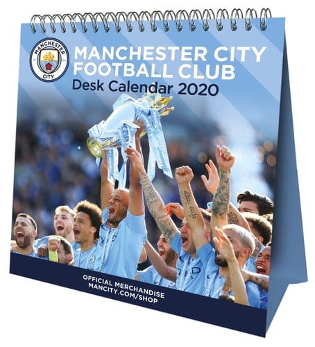 The Official Manchester City FC Desk Easel Calendar 2020