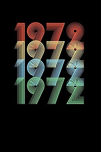 1972 Birthday Journal Book: 1972 Birthday Journal Book
