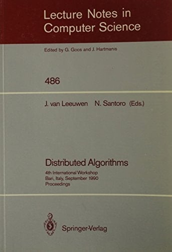 Distributed Algorithms Bari, Italy, September 24 - 26, 1990. 4