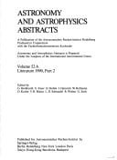 Astronomy and Astrophysics Abstracts Literature 1990