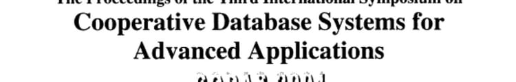 The Proceedings of the Third International Symposium on Cooperative Database Systems for Advanced Applications CODAS 2001 ; Beijing, China, April 23-24, 2001