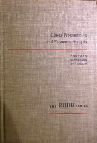 Linear Programming and Economic Analysis