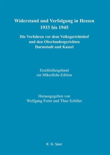 Erschlie Ungsband Zur Mikrofiche-Edition (German Edition)