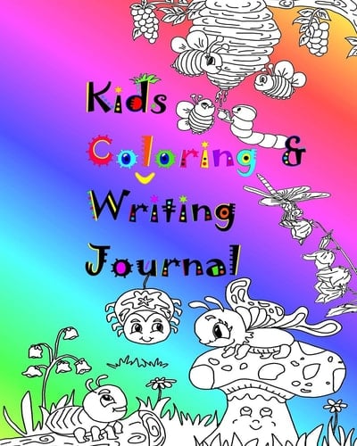 Kids Coloring and Writing Journal