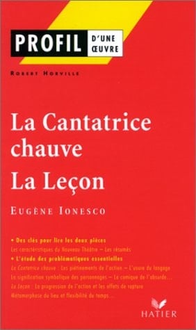 "La cantatrice chauve" (1950), "La leçon" (1951), Eugène Ionesco